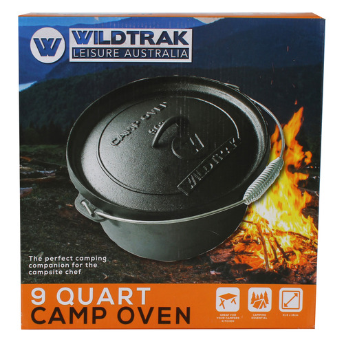9 Quart Cast Iron Camp Dutch Oven