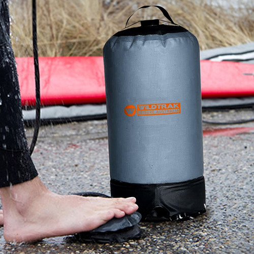 15L Outdoor Portable Shower Bag with Foot Pump