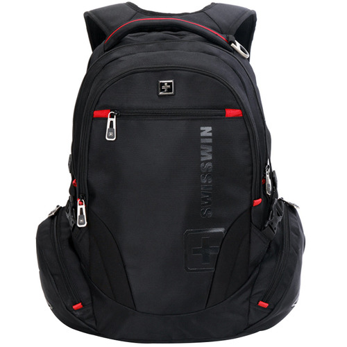 Swisswin 50cm Black Swiss Travel Backpack | Temple & Webster