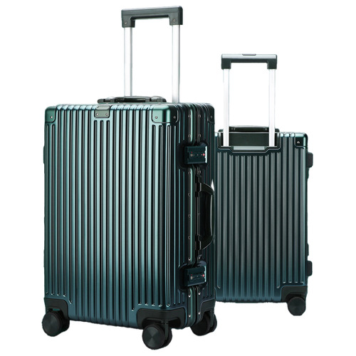 Green 65cm B3253  Aluminium Suitcases