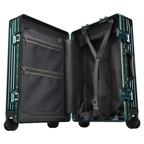 Green 65cm B3253  Aluminium Suitcases