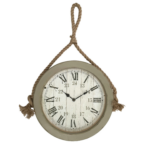 K Shomewares Decor 54cm Nautical Rope Wall Clock Temple Webster - Nautical Wall Clocks Australia