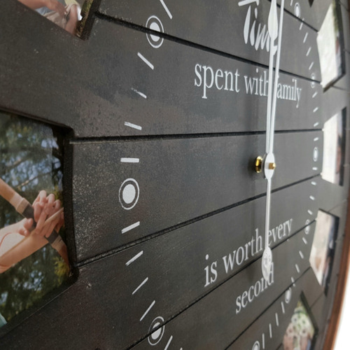 K'sHomewares&Decor 80cm Family Time Wall Clock Temple & ster