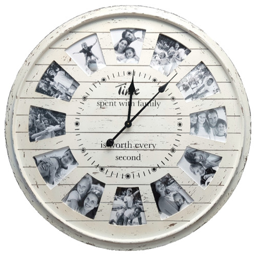 K'sHomewares&Decor 80cm Family Time Wall Clock Temple & ster
