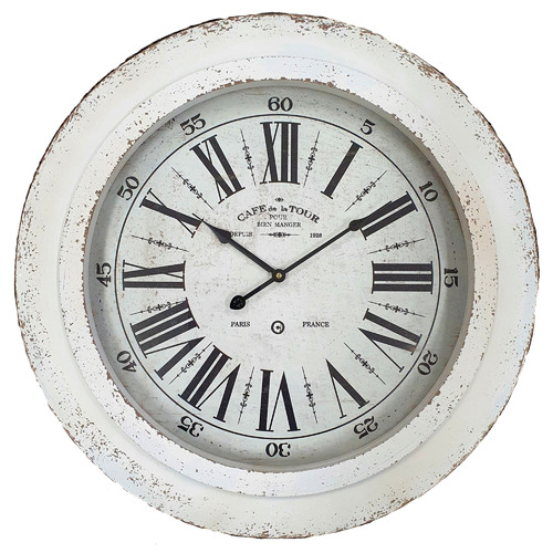 K'sHomewares&Decor 61cm White Old London Wall Clock | Temple & Webster