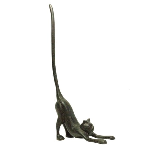 Dark Brown Cat Iron Doorstop