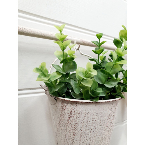Antique Cream Triplet Shovel Wall Planter