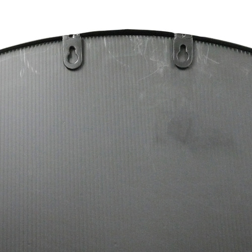 Black Zadie Round Wall Mirror