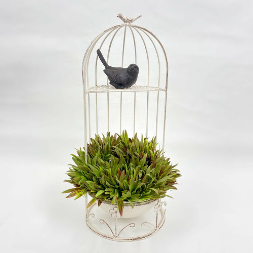 Half Bird Cage Plant Stand Temple & ster