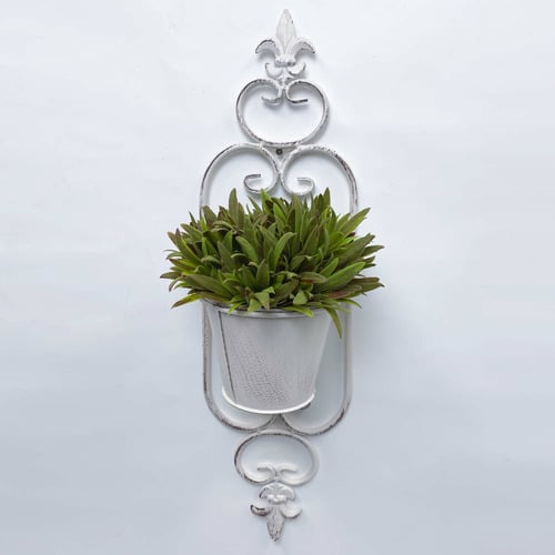 2 Piece Classic Swirl Wall Planter Set