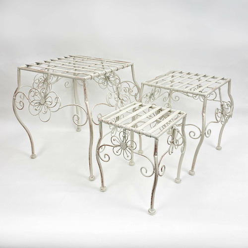 3 Piece Ornate Planter Stand Set