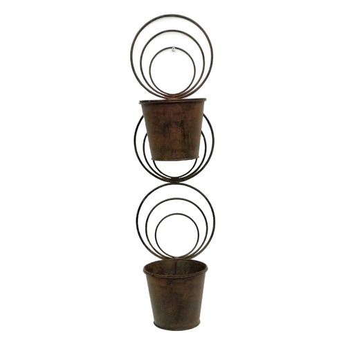 Abstract 2 Tier Wall Planter
