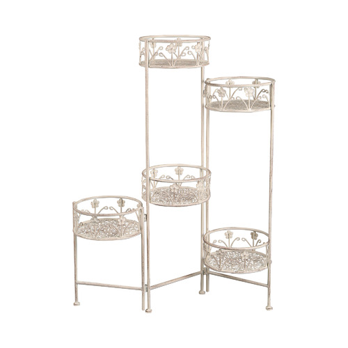 Ornate Floral Foldable Planter Stand