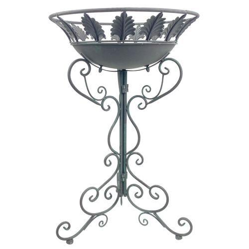 2 Piece Vintage Leaf Planter Stand