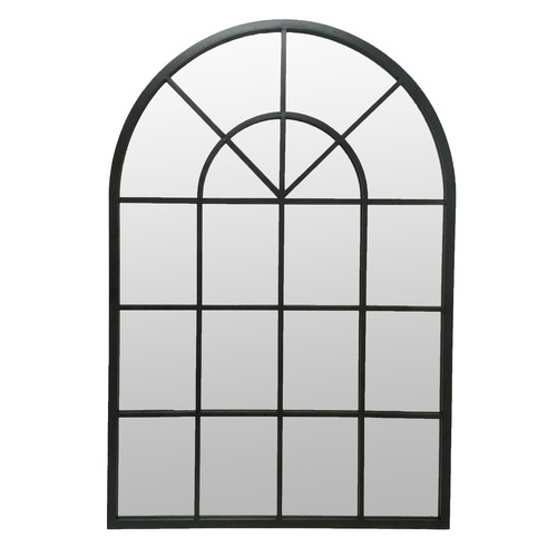 Wrought Hamptons Arched Window Mirror