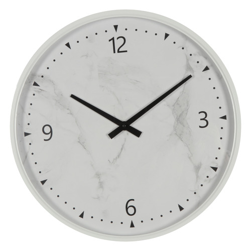 50cm White Amoret Metal Wall Clock