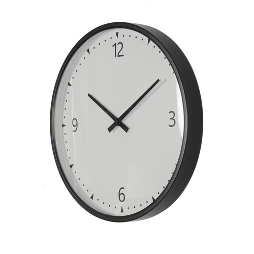 50cm Black Alina Metal Wall Clock