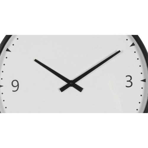 50cm Black Alina Metal Wall Clock