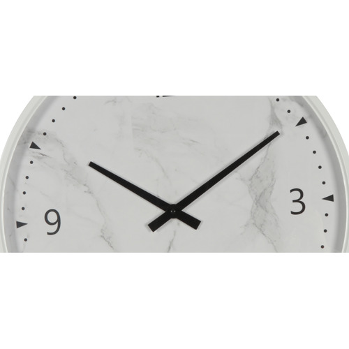 50cm White Amoret Metal Wall Clock