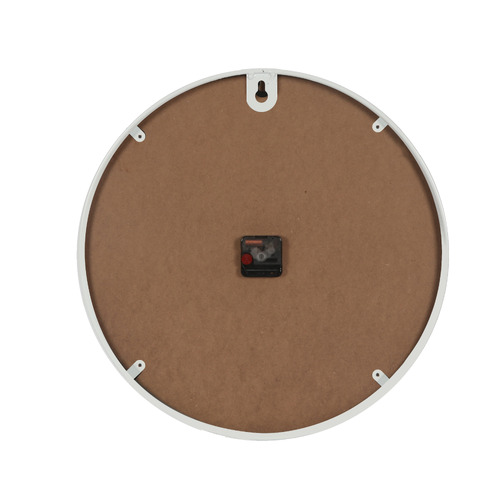 50cm White Amoret Metal Wall Clock