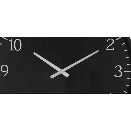 60cm Black Arjun Metal Wall Clock