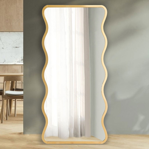 Steffan Wavy Metal Full Length  Mirror