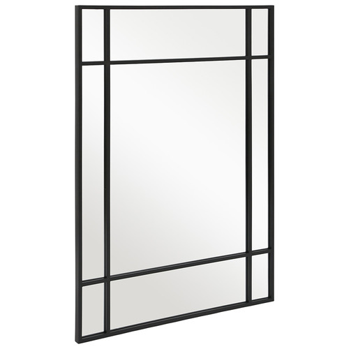 Black Jio Rectangular Iron Wall Mirror