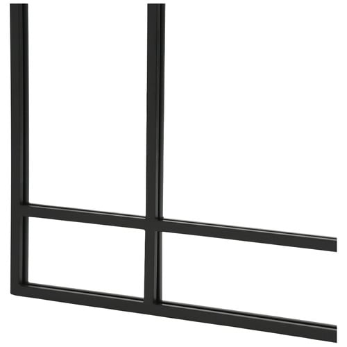 Black Jio Rectangular Iron Wall Mirror