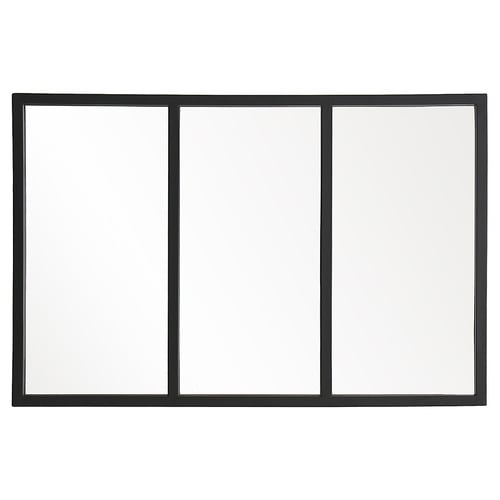 Black Kiera Iron Wall Mirror