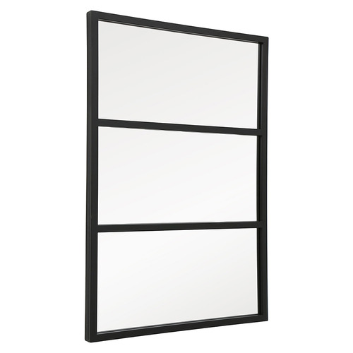 Black Kiera Iron Wall Mirror