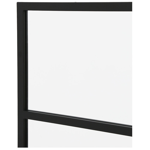 Black Kiera Iron Wall Mirror