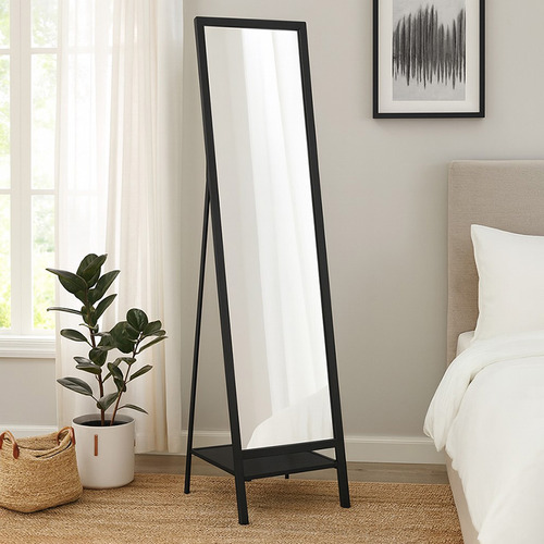 Black Valerie Iron Full Length Mirror