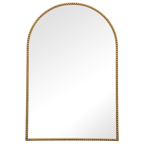 Gold Jhemaira Arched Iron Wall Mirror