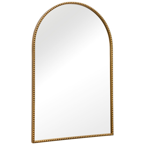 Gold Jhemaira Arched Iron Wall Mirror