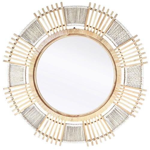 Lumi Bamboo & Rattan Wall Mirror