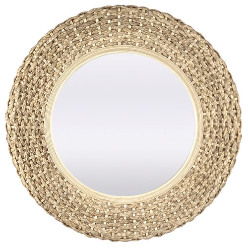 Arden Round Bamboo Wall Mirror