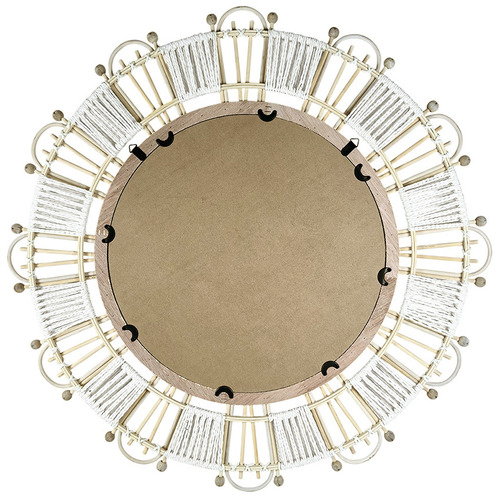 Soleira Round Bamboo & Rattan Wall Mirror