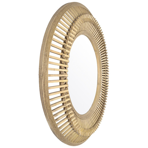 Altera Round Bamboo Wall Mirror