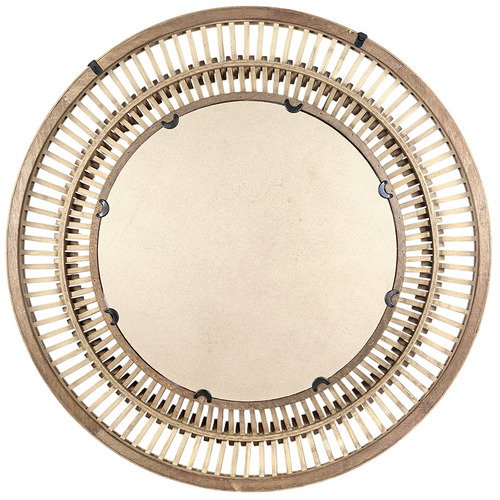 Altera Round Bamboo Wall Mirror
