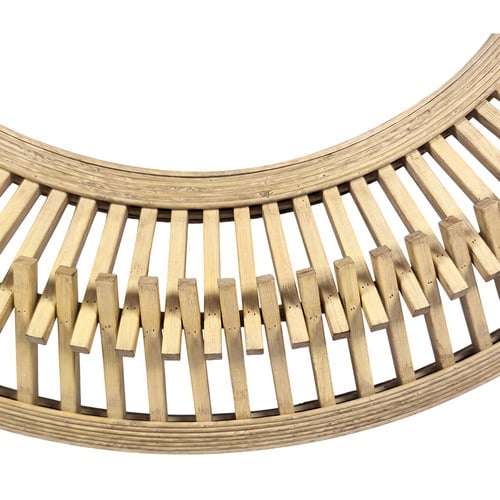 Altera Round Bamboo Wall Mirror