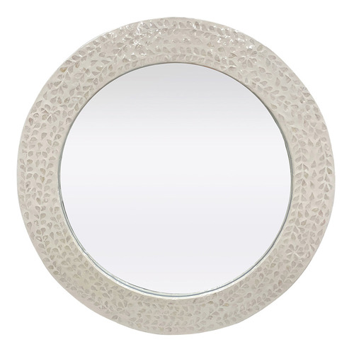 Mariel Round Mother of Pearl Wall Mirror