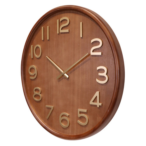 60cm Kylie Pine Wood Wall Clock