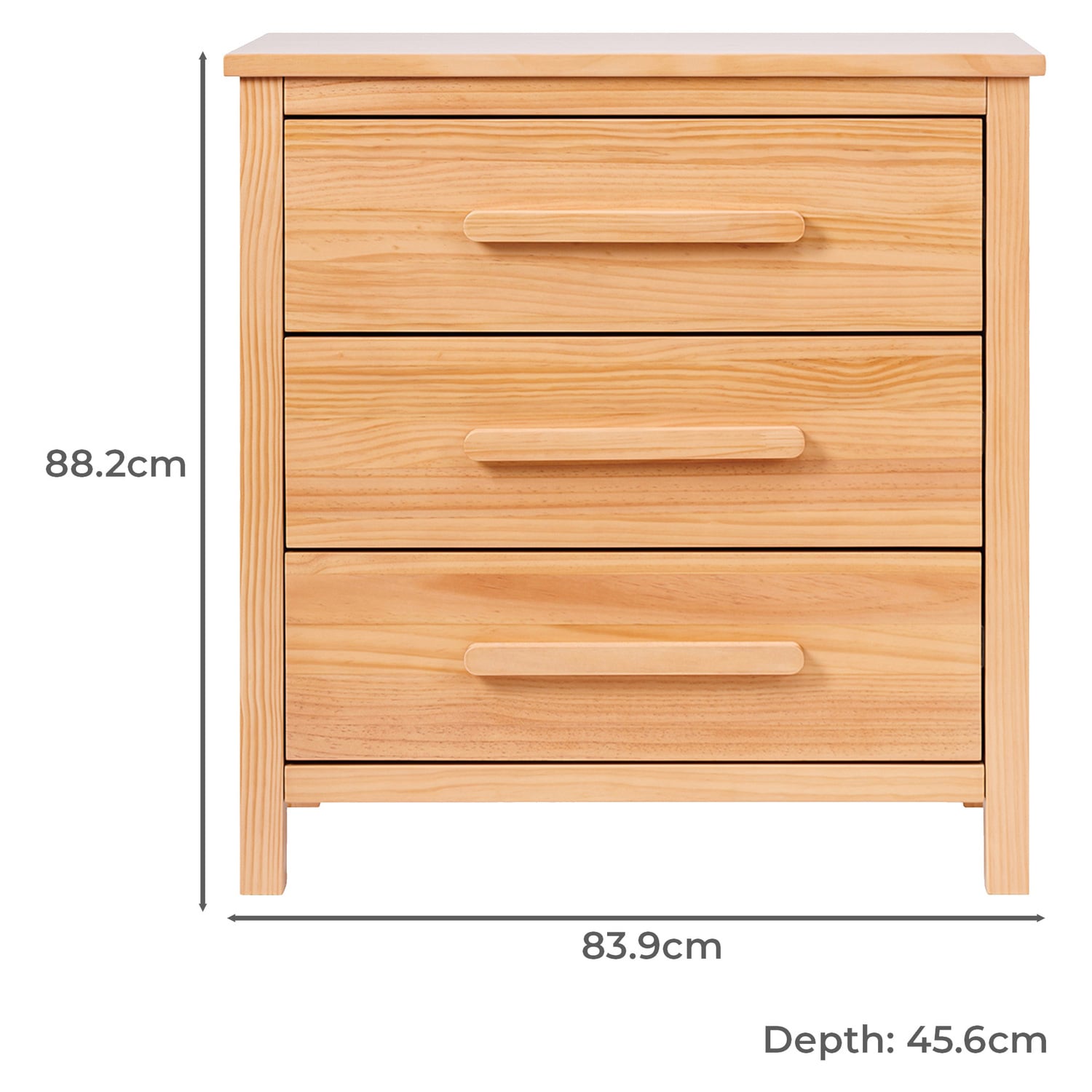 Grotime Kids' 3 Drawer Chest