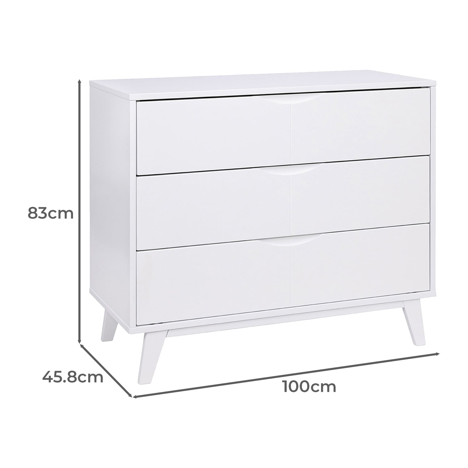 Grotime Kids' Corby 3 Drawer Chest