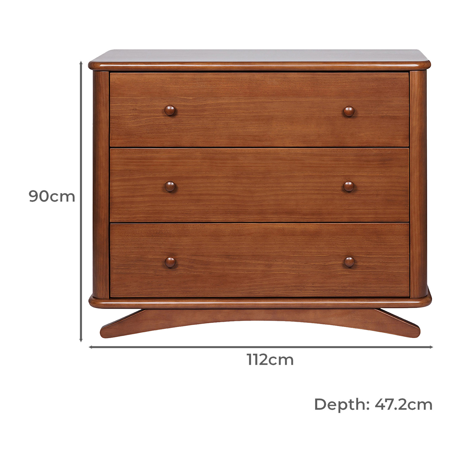 Grotime Kids' Kingsley 3 Drawer Chest