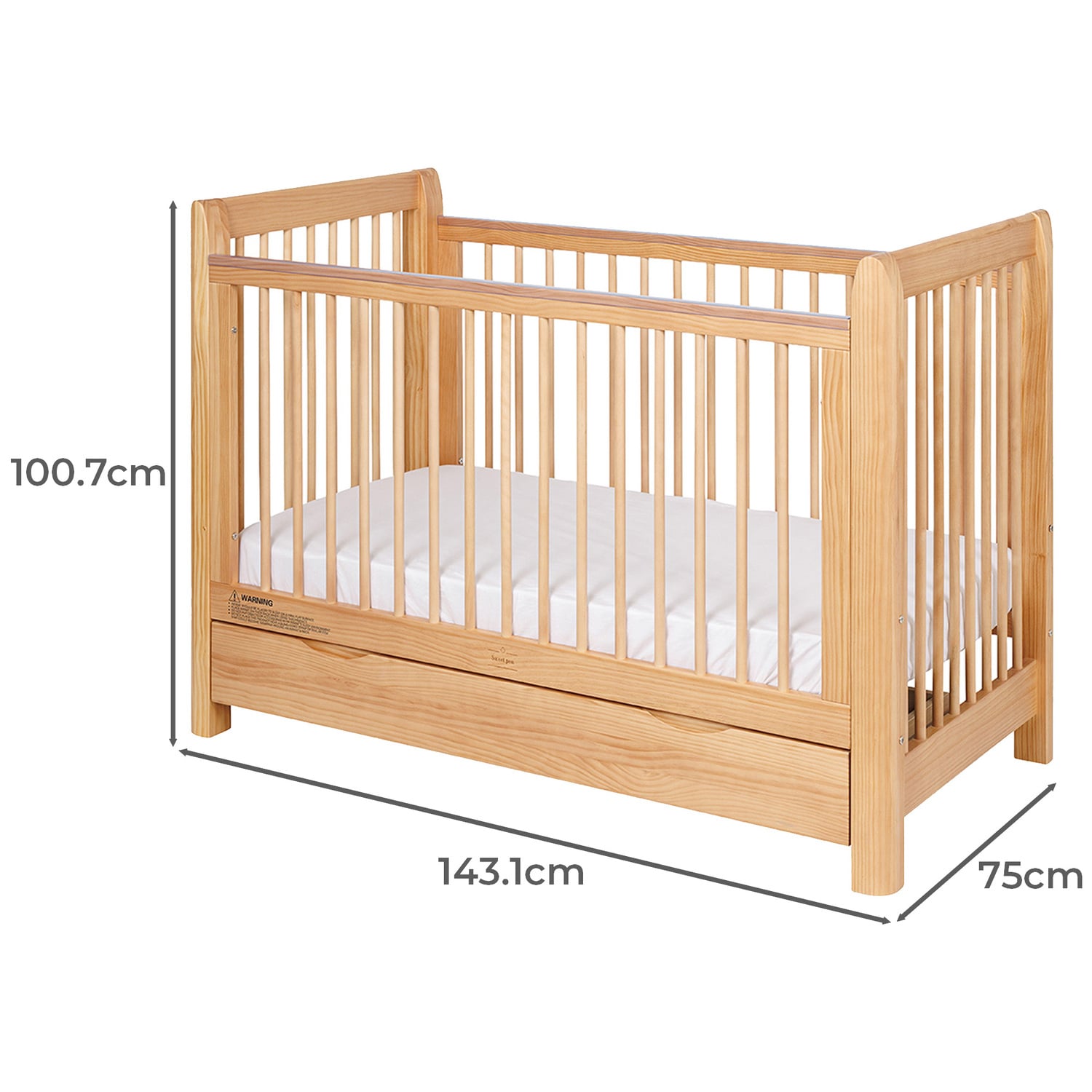 Grotime Corby Cot Bed