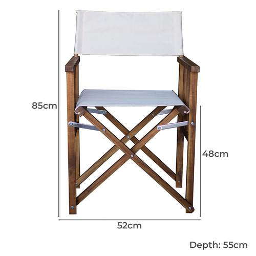 Remy Acacia Wood Outdoor Director's Chairs