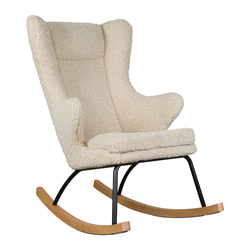 Quax Deluxe Boucle Rocking Chair | Temple & Webster