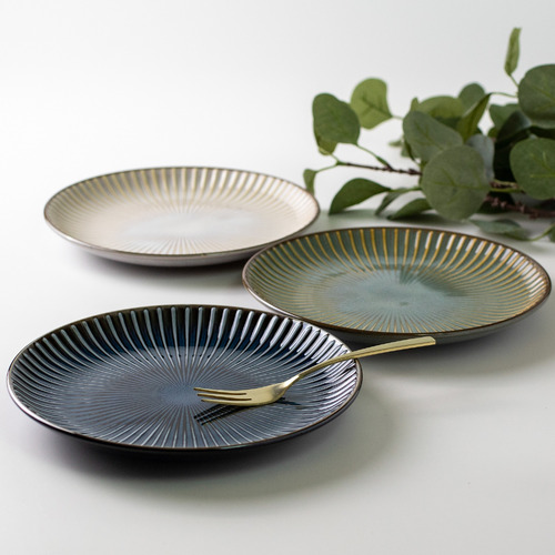 Blue Sendan Midnight 21cm Cake Plates