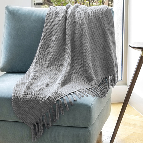 BAHA Soft Hand-Woven Recycled Cotton Throw Rug | Temple & Webster